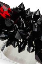 طقم حلقات مناديل المائدة زينيت باللون الأسود - 4 قطع