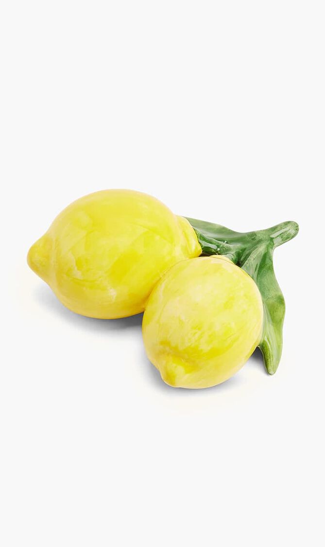 منحوتة بتصميم الليمون صغيرة جدًا صفراء