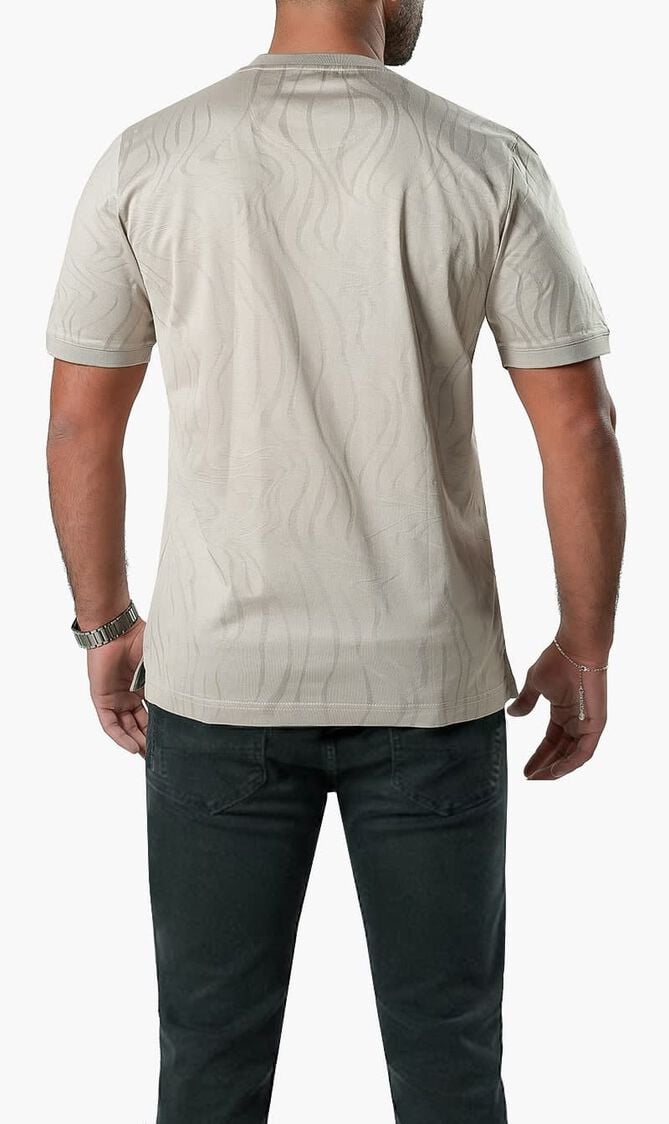 ANGELO KAHELERCERIZED TSHIRT BEIGE VM 7014