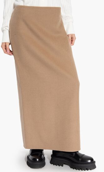 Pencil Wool Skirt