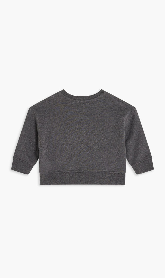 GALAPA SWEAT CR24 FLEVBQLOGO EMB ANTHRACITE CHINE