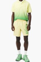 Long Branded Swim Trunks