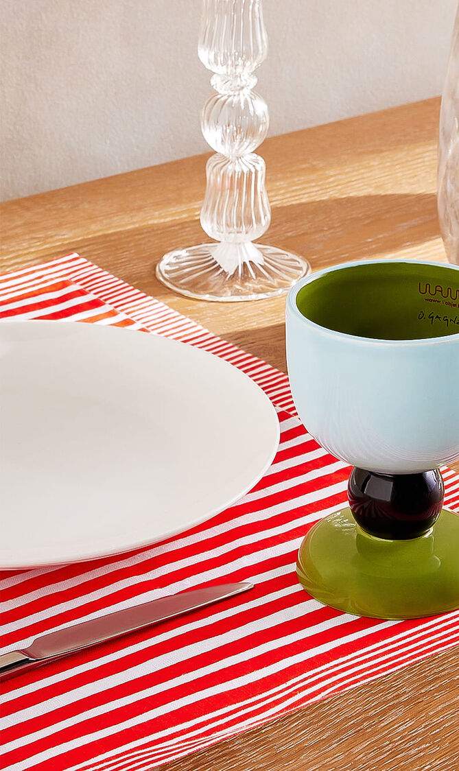 Striped Placemat, Sunny Yellow