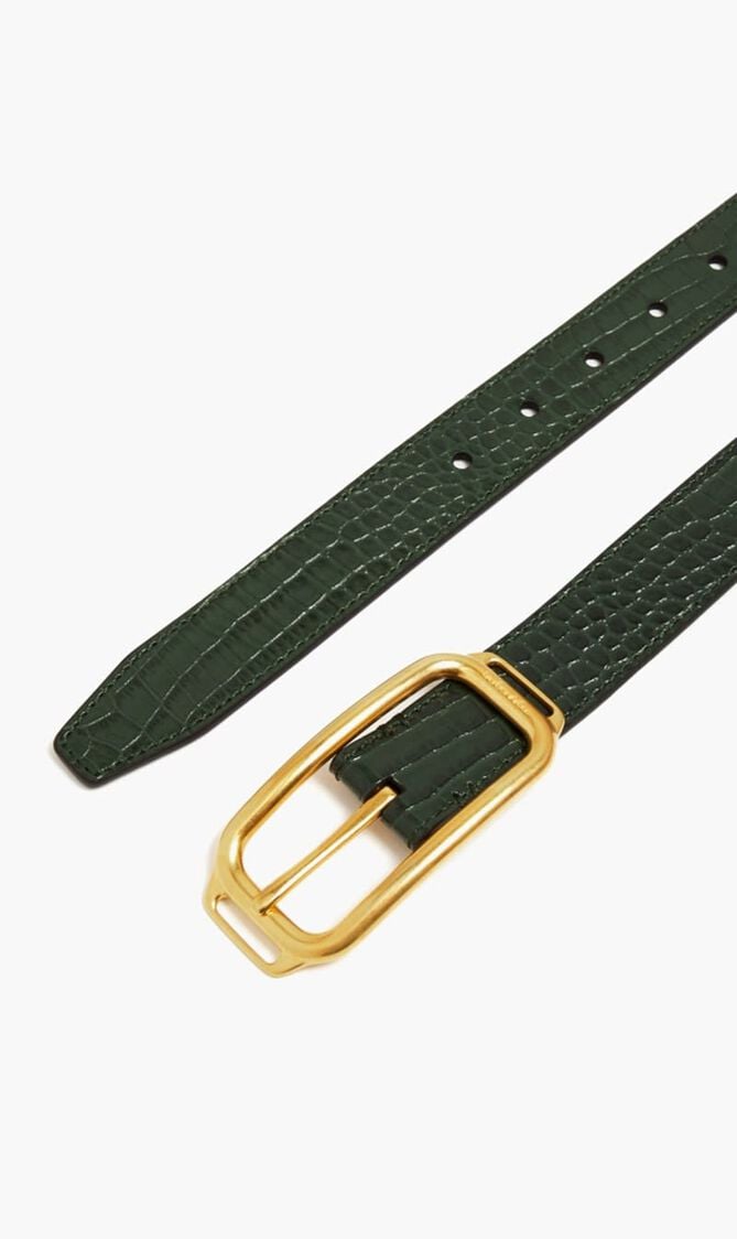 PRINTED CROC STADIUM BUCKLE BELT 30 MM PRINTED CROC STADIUM BUCKLE BELT 30 MM