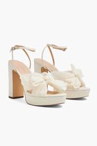NATALIA PEARL PLATFORM BOW HEEL
