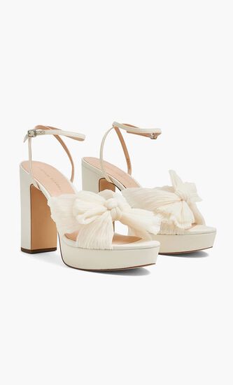 NATALIA PEARL PLATFORM BOW HEEL