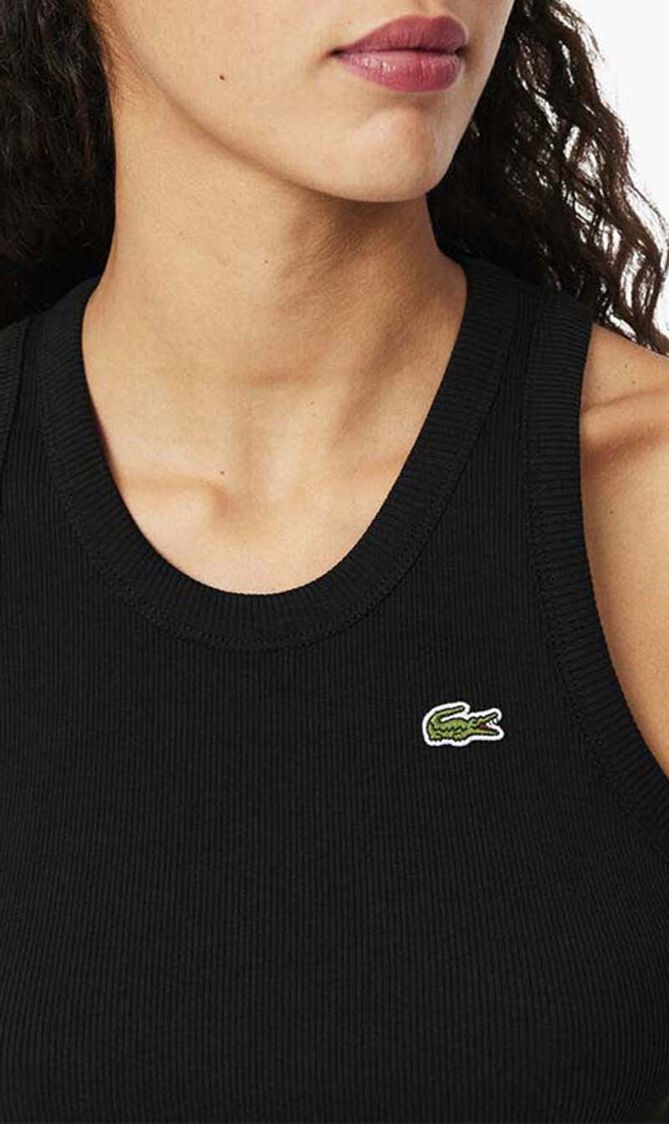 Slim Fit Ribbed Cotton Tank Top