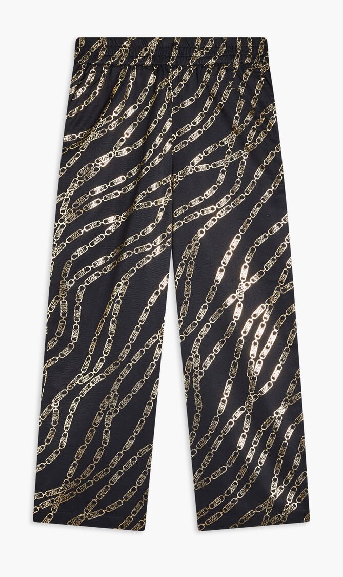 Empire Print Elasticated Waistband Trousers
