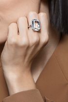 SJC MESMERA RING RECT CRY DTLI RHS 52