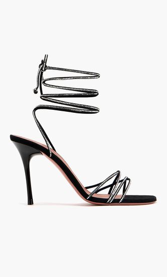 LORI CRYSTAL LACE UP 95 MM ROUNDED HEEL