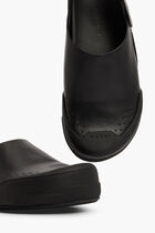 Mule With Leather Buckle