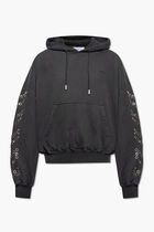 EYELET DIAGS OVER HOODIE BLACK NO COLOR