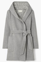 HOODED WOOL COAT