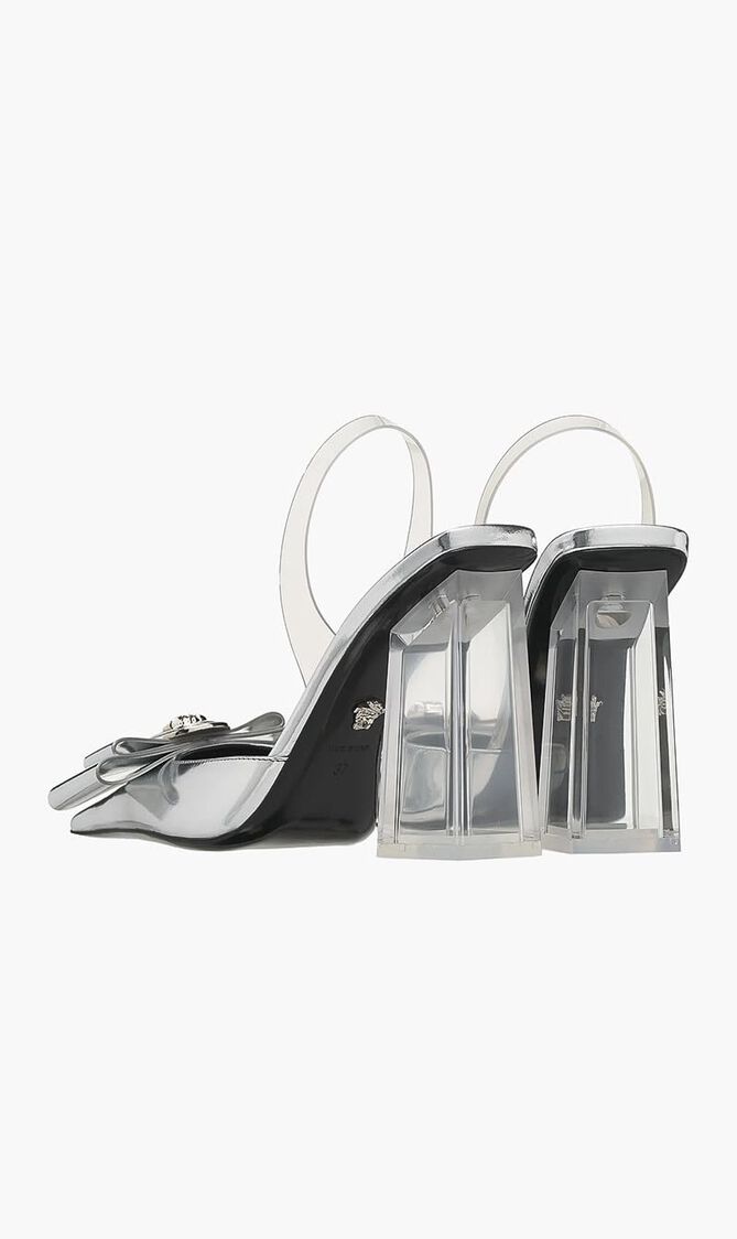 Gianni Ribbon Metallic Pumps