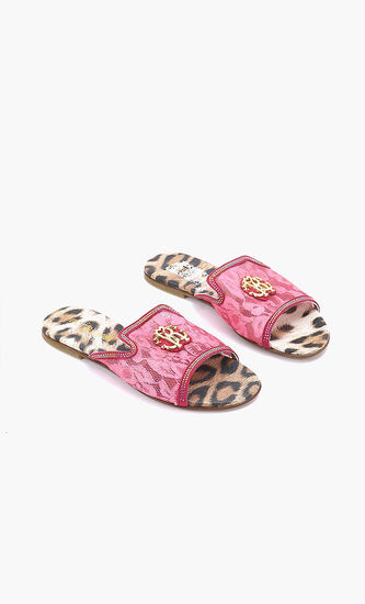 Leather Open Toe Flats