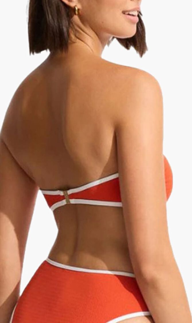 Beach Bound Ring Front Bandeau Top