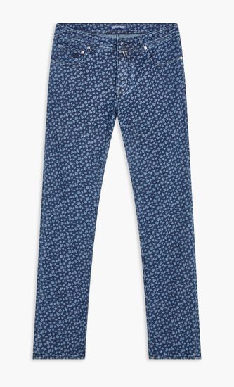 Cotton Jeans Five Pockets Denim Micro Turtles Corrosion