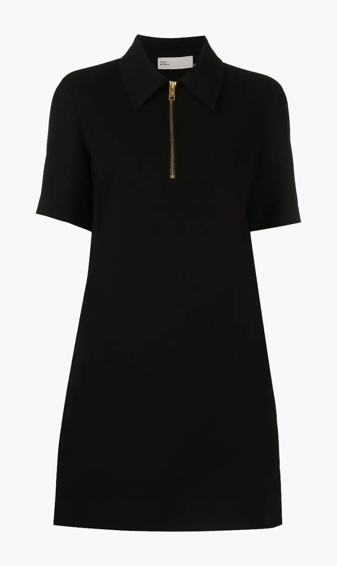 Crepe Polo Dress