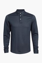 Solid Long Sleeve Polo