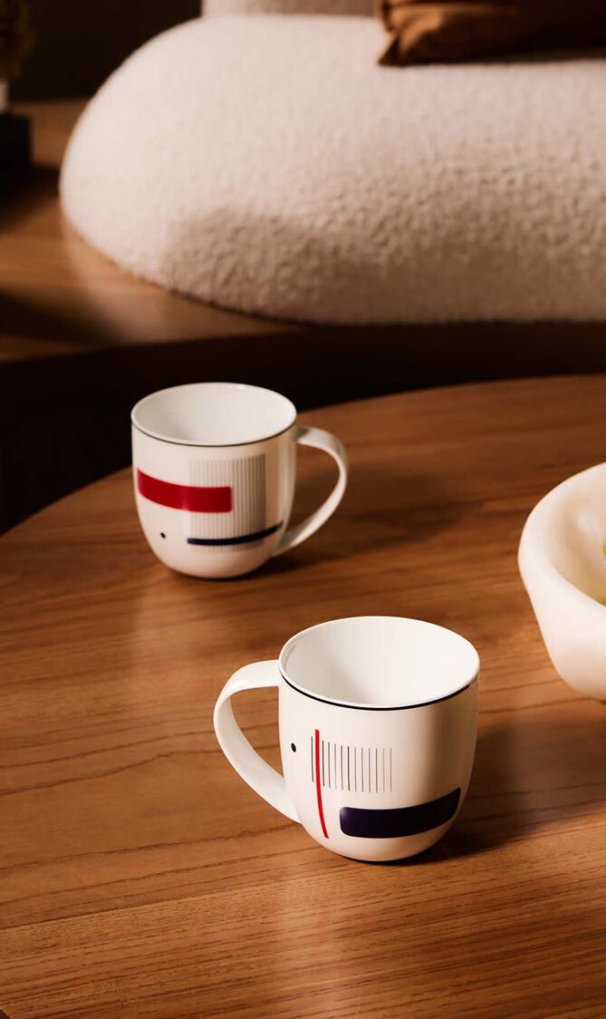 Oscar Mug Red Set Of 2