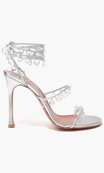 Pendant Charms Lace Up Heels