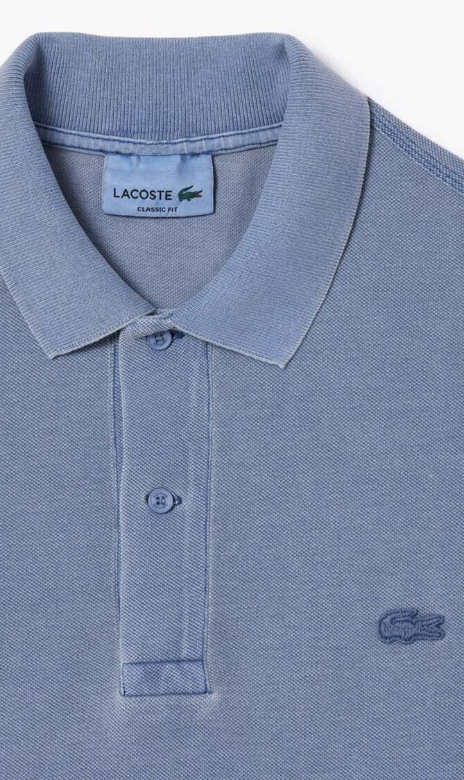 SHORT SLEEVED RIBBED COLLAR SHIRT