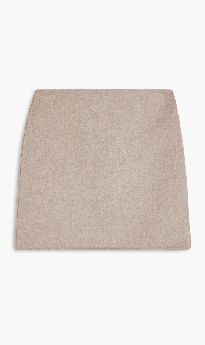 WOOL MELTON MINI SKIRT