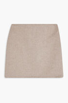 WOOL MELTON MINI SKIRT
