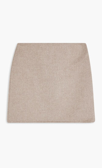 WOOL MELTON MINI SKIRT