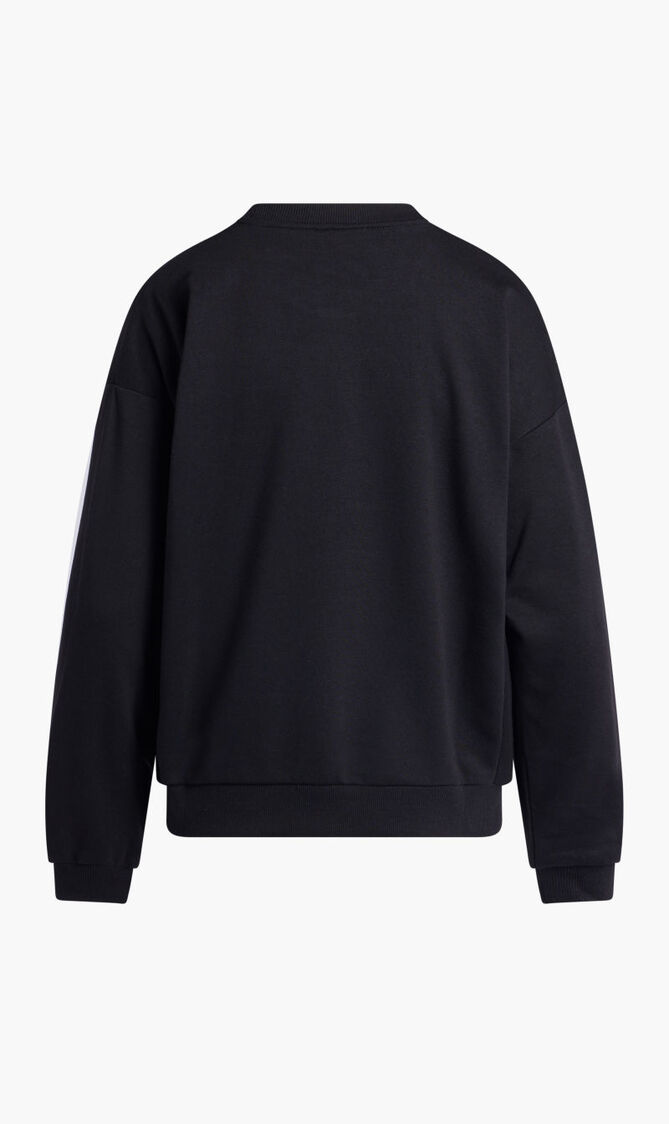 CREW SWEAT W REVERSE FABRIC SIDE PANELS