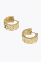 Small Icon Pave Hoop Earring