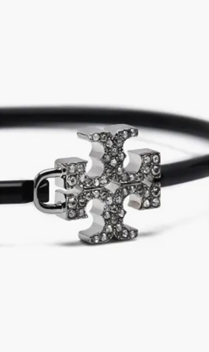 ELEANOR ENAMEL PAVE HINGED CUFF