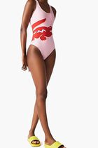 Crocodile Print And Criss crossed Straps Swimsuit