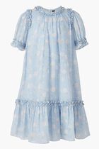 ROSE DITSY CHIFFON SHORT SLEEVE KIDS DRESS