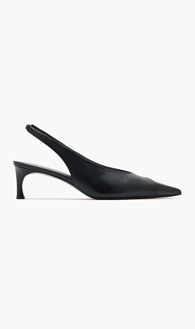 Leather Slingback Pumps
