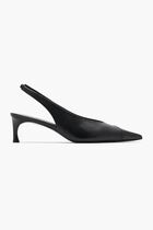 Leather Slingback Pumps
