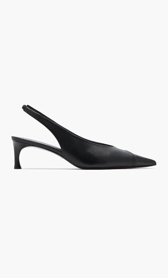 Leather Slingback Pumps