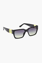 INJECTED SUN GLASSES - SQUARE - YELLOWOTHER GRADIENT SMOKE