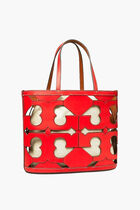 Ella Cutout Logo Small Tote Bag