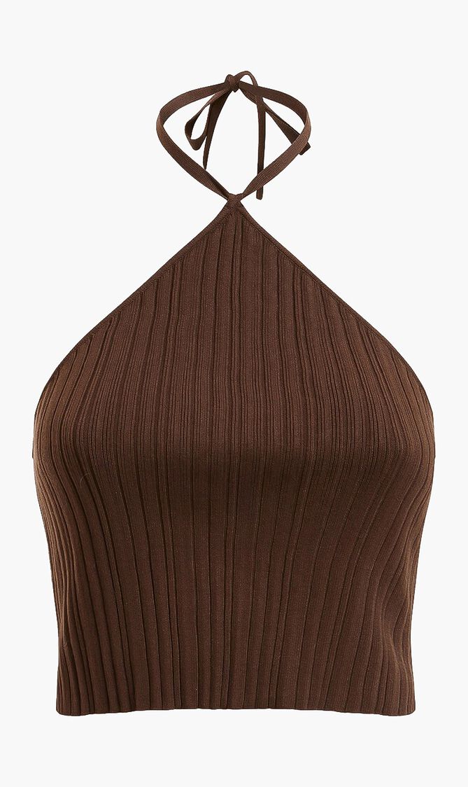 Carmella Rib Halter Top