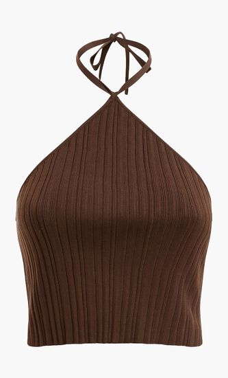 Carmella Rib Halter Top