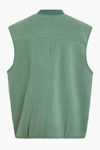 ROBIN POLAR FLEECE GILET W COTTON TWILL PATCH