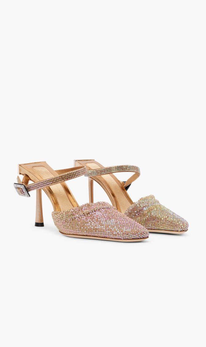 Crystal Strap Mules