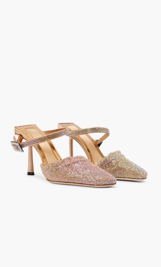 Crystal Strap Mules