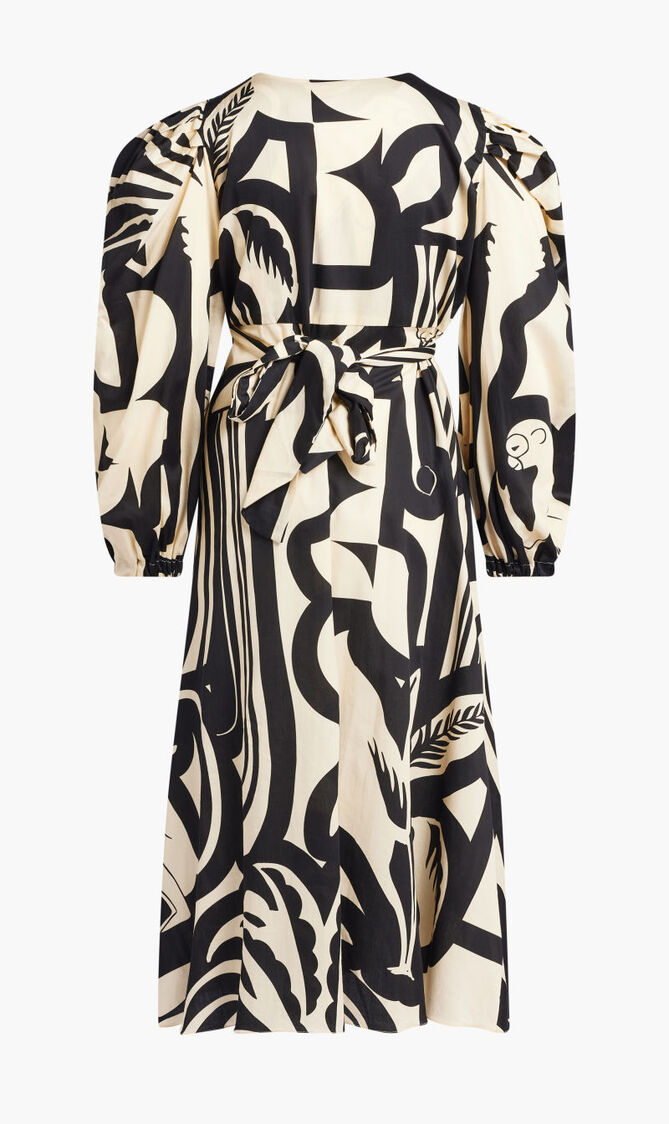 LONG SLEEVE WRAP DRESS