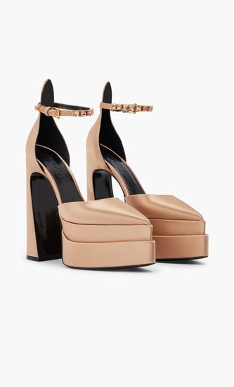 Platform Sandals Aevitas Mary Jane Pointed 160 Satin Crys