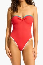 BEACH BOUND BANDEAU ONE PIECE