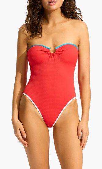 BEACH BOUND BANDEAU ONE PIECE