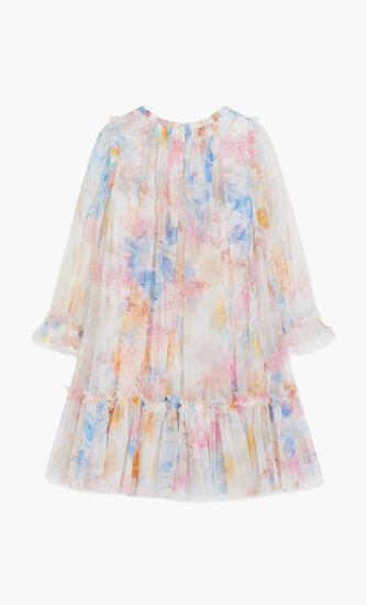 MARIANNES FLORAL LONG SLEEVE KIDS DRESS