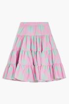 Rose Print Cotton Skirt